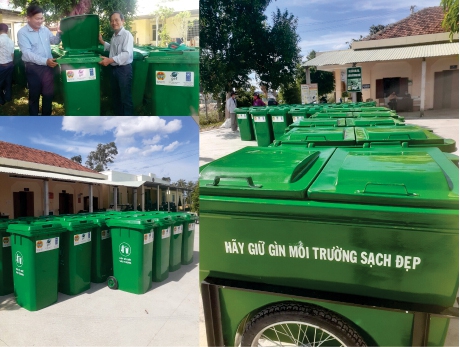 Cung cấp thùng rác, xe gom rác cho dự án bảo tồn Hòn Yến, Phú Yên