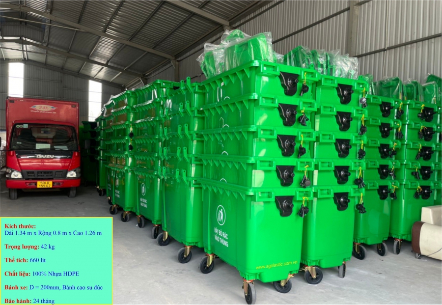 Tầm quan trọng của thùng rác 660 lít composite