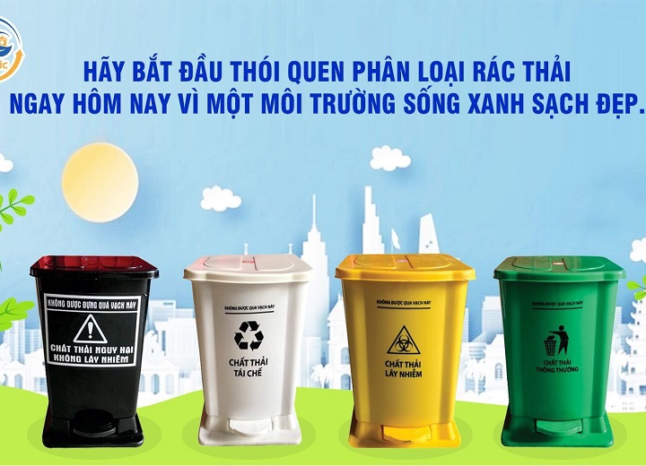 Quy định màu sắc thùng rác y tế tại bệnh viện