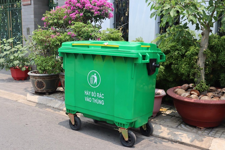 Tư vấn chọn thùng rác nhựa công cộng 660 lít