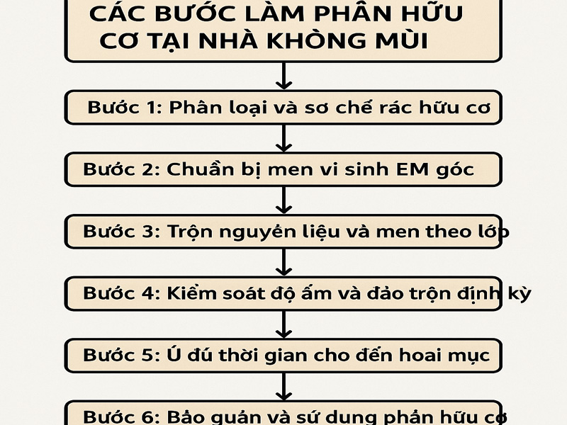 Cách làm phân hữu cơ tại nhà không mùi bằng men vi sinh EM gốc