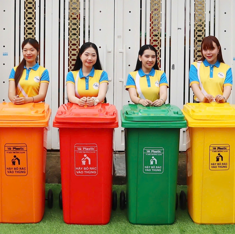 Thùng Rác Công Nghiệp 240 Lít