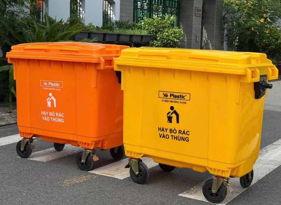 Thùng rác nhựa HDPE 660 lít