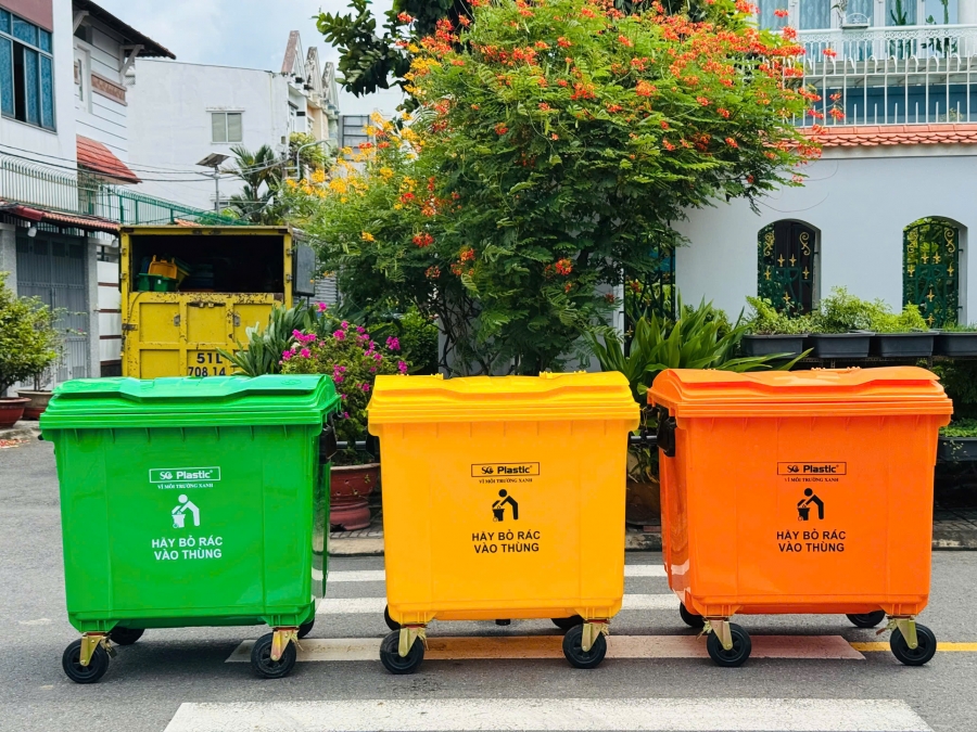 Thùng Rác Y Tế 1100 Lít