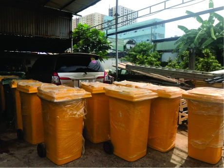 Cung cấp 200 thùng rác nhựa composite 240L KCN Vĩnh Lộc