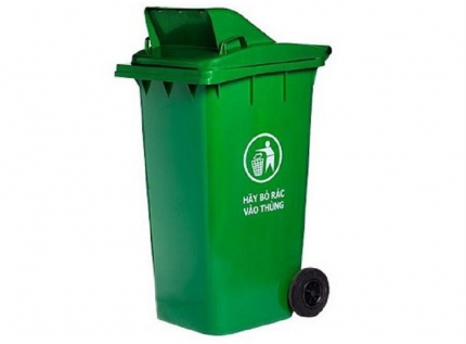 Một số mẫu thùng rác nhựa công cộng 120 lít phổ biến hiện nay