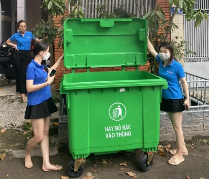 Nhựa Sài Gòn cung cấp thùng rác bảo vệ môi trường bền vững