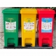 Thùng rác nhựa 3 ngăn phân loại rác