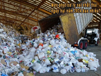 Mức phạt xử lý sai chất thải nguy hại năm 2024