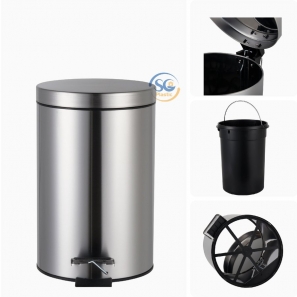 Thùng rác Inox đạp chân 8 lít