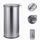 Thùng rác inox tròn có nắp lật 20 lít