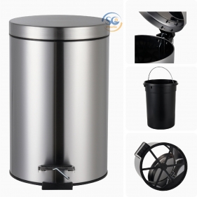 THÙNG RÁC INOX ĐẠP CHÂN 20 LÍT