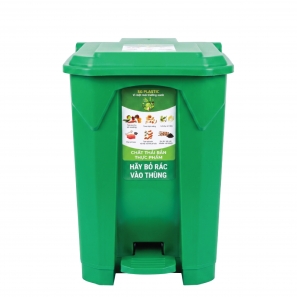 Thùng rác nhựa 50 lít đạp chân