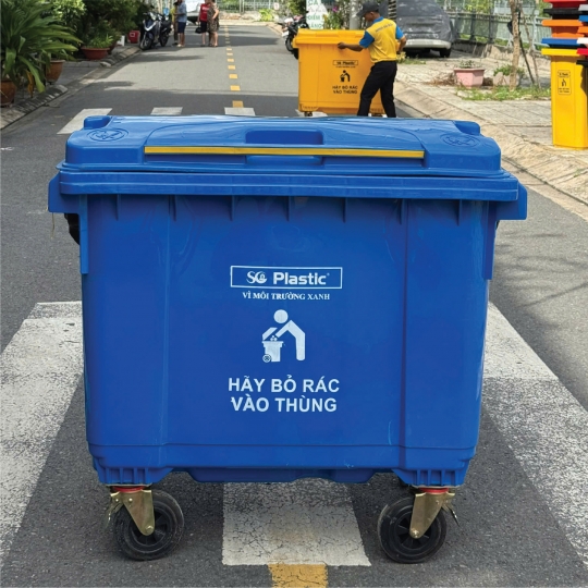 Thùng rác nhựa HDPE 660 lít