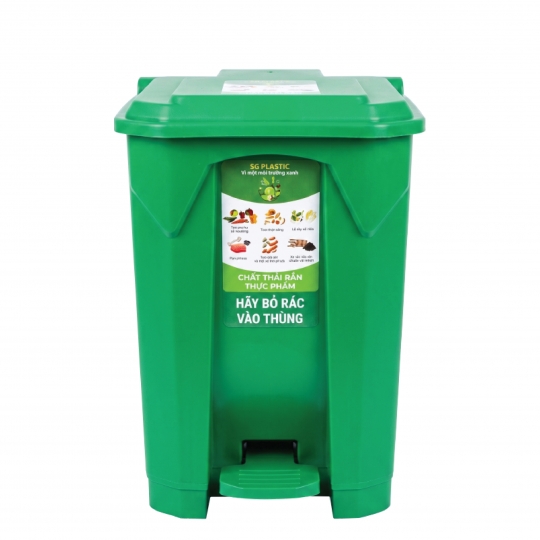Thùng rác nhựa 50 lít đạp chân