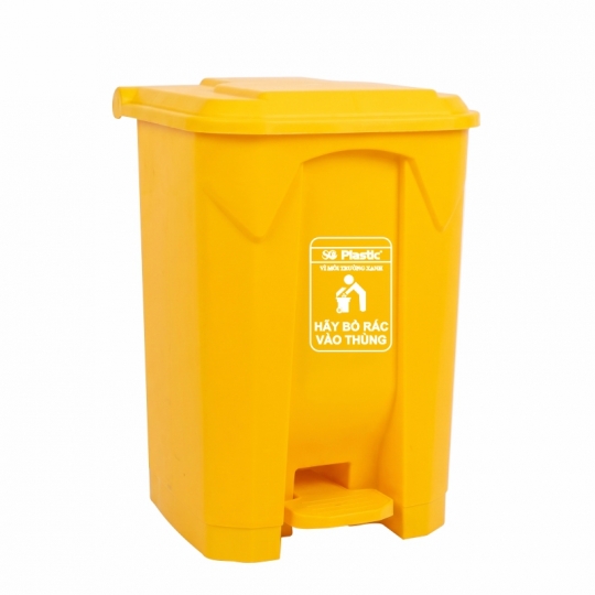 Thùng rác nhựa 50 lít đạp chân