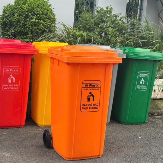 Thùng Rác Công Nghiệp 240 Lít