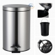 THÙNG RÁC INOX ĐẠP CHÂN 30 LÍT